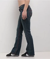 True Religion Becca Big T Twilight Indigo Mid Rise Bootcut Jeans