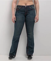 True Religion Becca Big T Twilight Indigo Mid Rise Bootcut Jeans