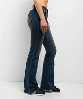 True Religion Becca Glitter Spray Stadium Diem Mid Rise Bootcut Jeans
