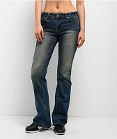 True Religion Becca Glitter Spray Stadium Diem Mid Rise Bootcut Jeans