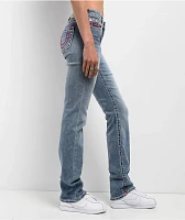 True Religion Billie Super T Peak Spot Mid Rise Jeans