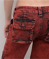 True Religion Bobbi Trv Red Baggy Cargo Pants