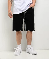 True Religion Bobby Rope Stitch Black Shorts