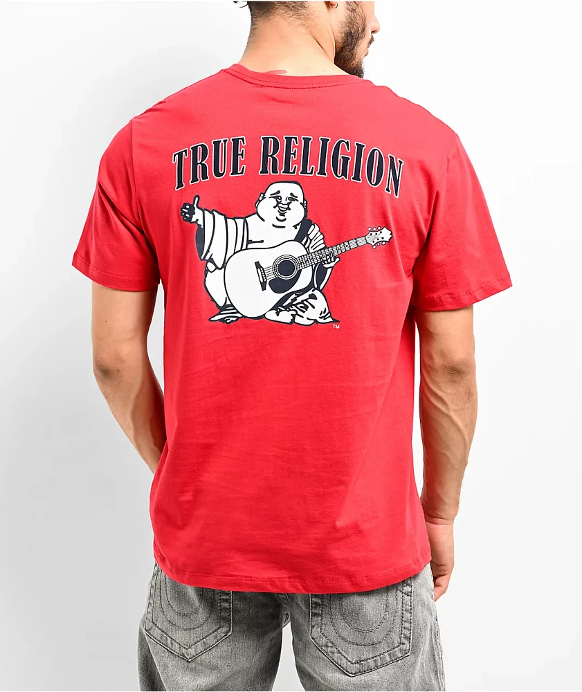 True Religion Buddha Logo Red T-Shirt