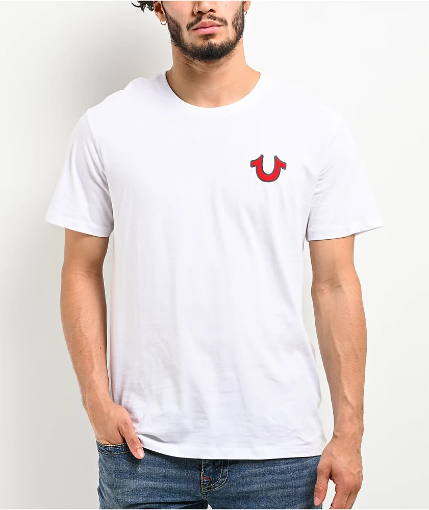 True Religion Buddha Logo White T-Shirt