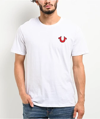 True Religion Buddha Logo White T-Shirt