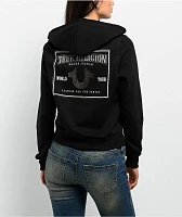 True Religion Classic Crystal Black Zip Hoodie