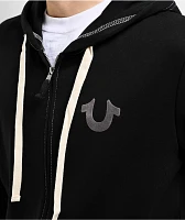 True Religion Classic Logo Black Zip Hoodie