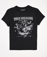 True Religion Crystal Buddha Black T-Shirt