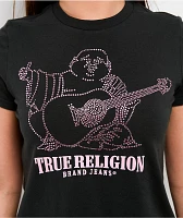 True Religion Crystal Buddha Black T-Shirt