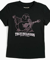 True Religion Crystal Buddha Black T-Shirt