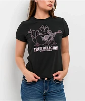 True Religion Crystal Buddha Black T-Shirt
