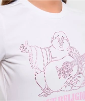 True Religion Crystal Buddha White T-Shirt
