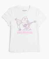 True Religion Crystal Buddha White T-Shirt