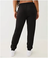 True Religion Crystal Horseshoe Black Jogger Sweatpants