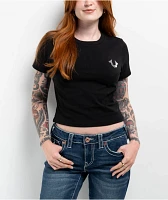 True Religion Crystal Logo Black T-Shirt