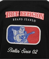 True Religion Embroidered Ballin' Black T-Shirt