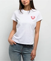 True Religion Embroidered Horseshoe White T-Shirt