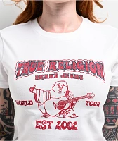 True Religion Heritage White Crop T-Shirt