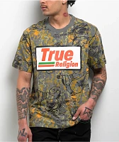 True Religion High Density Logo Hunting Camo T-Shirt