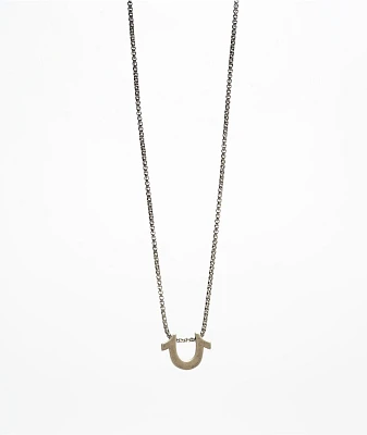 True Religion Horseshoe 22" Chain Necklace