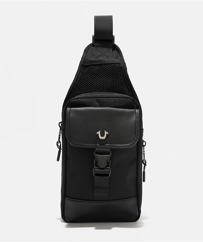 True Religion Ivan Black Sling Bag
