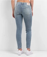 True Religion Jennie Peak Spot Mid Rise Curvy Skinny Jeans