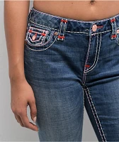 True Religion Jennie Super T Curvy Wave Lily Mid Rise Skinny Jeans