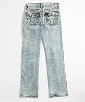 True Religion Kids Ricky Light Blue Relaxed Straight Leg Denim Jeans