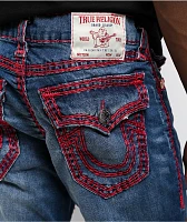 True Religion Ricky Super Q Muphrid Dark Wash Straight Leg Jeans