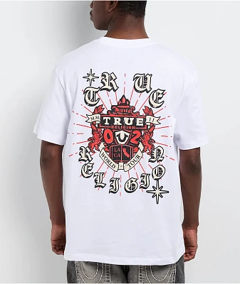 True Religion Sinning Crest White T-Shirt