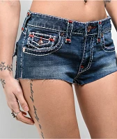 True Religion Super T Flap Wave Lily Spicy Shorts