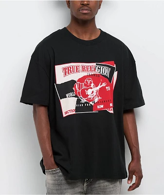 True Religion Torn Black T-Shirt