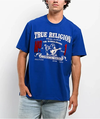 True Religion Vintage No.1 Blue Heavyweight T-Shirt