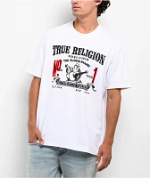 True Religion Vintage No.1 White Heavyweight T-Shirt
