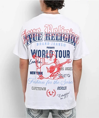 True Religion World Tour Logo White T-Shirt