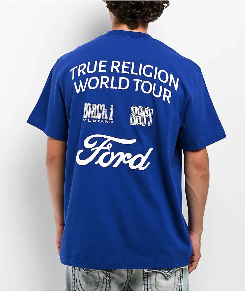 True Religion x Ford Tour Blue T-Shirt