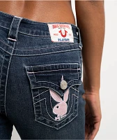 True Religion x Playboy Becca Indigo Upgrade Bootcut Jeans