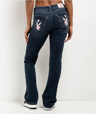 True Religion x Playboy Becca Indigo Upgrade Bootcut Jeans