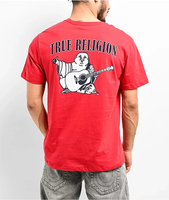 True Religon Buddha Logo Red T-Shirt
