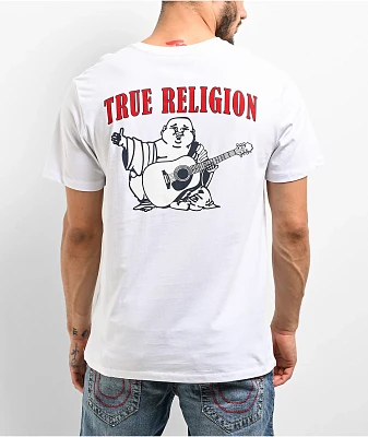 True Religon Buddha Logo White T-Shirt