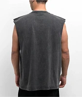 UFC Hasbulla Lone Wolf Black Wash Tank Top