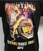 UFC Lightning Belt Black T-Shirt