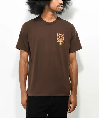 Uma Landsleds Stacked Brown T-Shirt