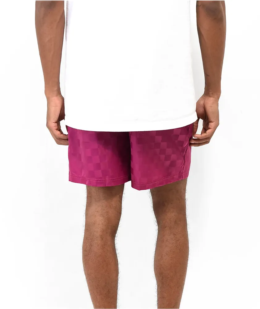 Umbro Magenta Checker Shorts