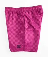 Umbro Magenta Checker Shorts