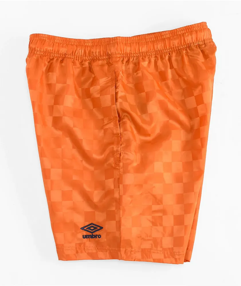 Umbro Orange Checker Shorts