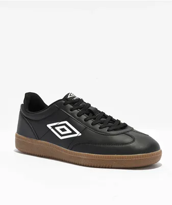 Umbro Regent SL Black, White & Dark Gum Shoes