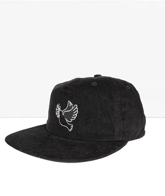 Umbro x Akomplice Dove Black Corduroy Strapback Hat