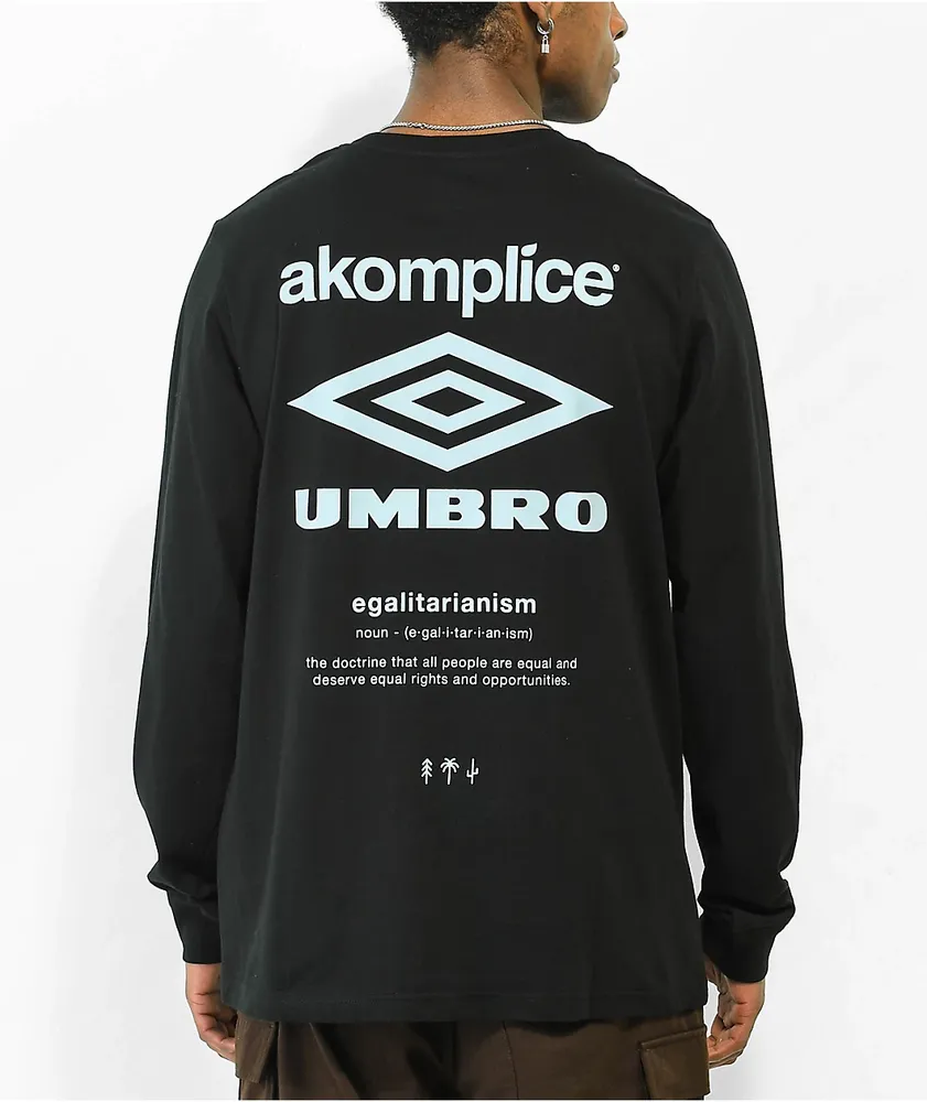 Umbro x Akomplice Peace 195 Black Long Sleeve T-Shirt